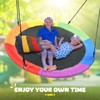 Trekassy 60" Large Saucer Tree Swing for Kids Adults 900D