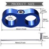 Vignee 5 Pieces Separator Clamp Fuel Line Mounting Clamps (Blue,AN6)