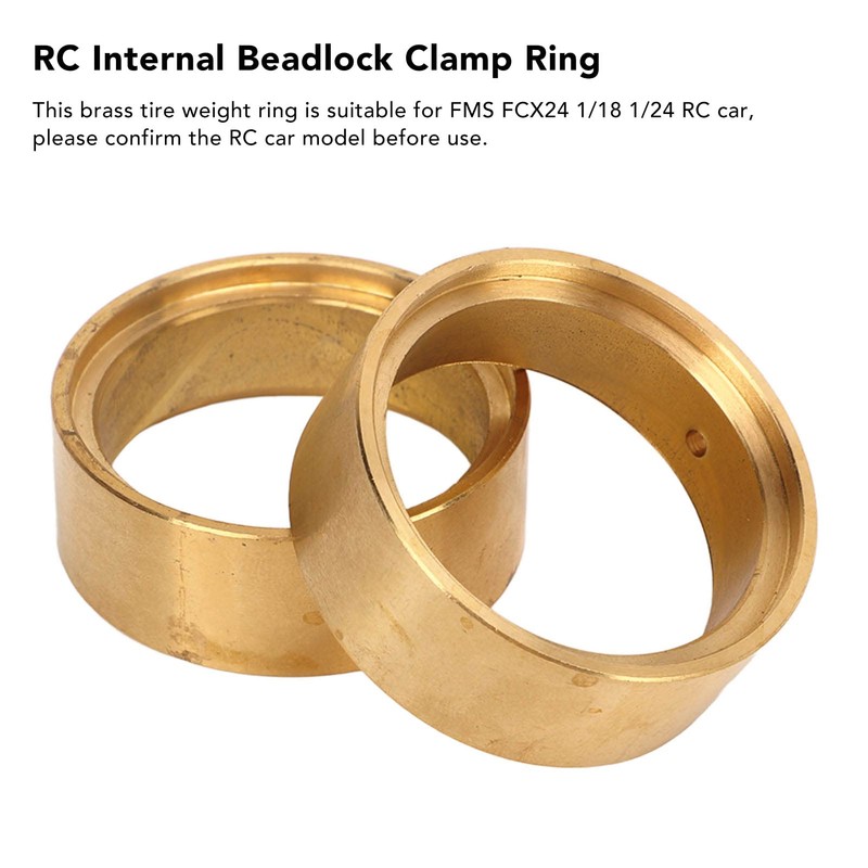 2pcs RC Wheel Counter Weights RC Brass Internal Beadlock Clamp