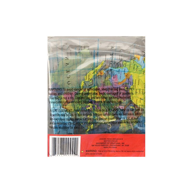 Transparent Inflatable Globe - 11.5 inches