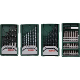 Bosch 2607017071 3 Plus 1 New Drill Bits by Bosch Mini X-Line Set
