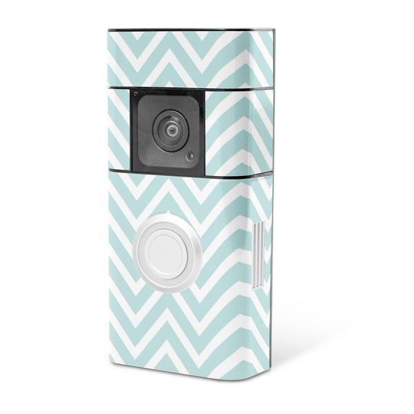 MightySkins Skin Compatible with Ring Video Doorbell Plus - Aqua