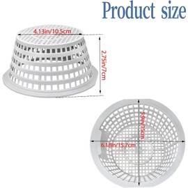 LNATPPE Swimming Pool Replacement Skimmer Basket for Swimline Hydrotools 8928 Olympic ACM88,2 Pcs