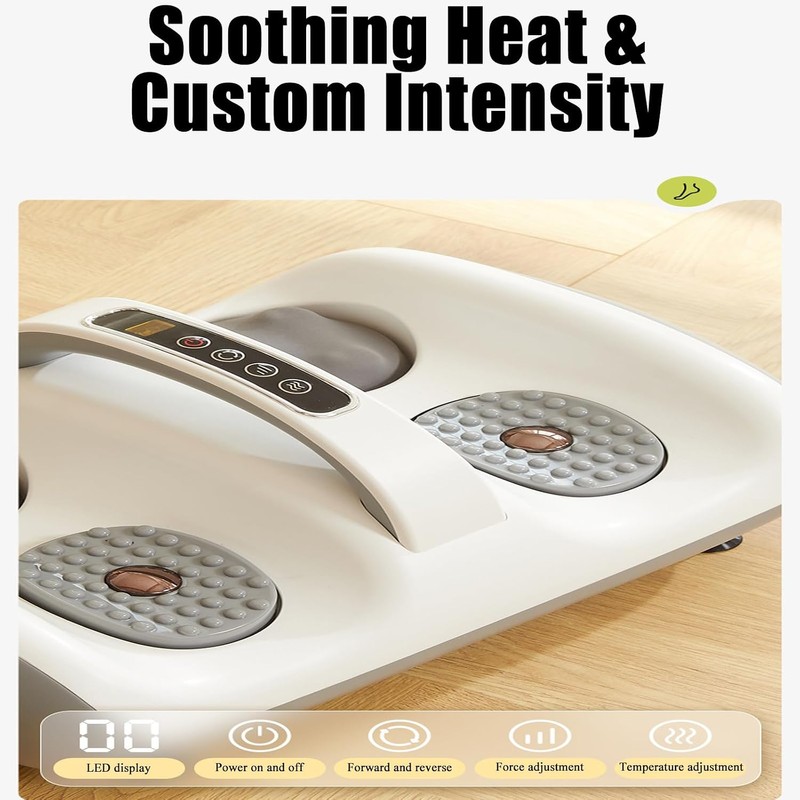 Heated Foot & Leg Massager – Adjustable 2-in-1 Foot Massage