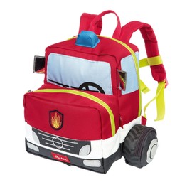 sigikid Unisex Children's Backpack, Tractor Children's Backpack, Red/Fire Engine