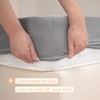 King/Cal King Silver Stretch Jersey Cover for Box Spring Bedskirt