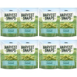 Harvest Snaps Veggie Chips (Caesar Snack Crisps) | Powered by Plant Protein, Gluten Free, Non-GMO Baked Vegetable Crisps | Made in USA (8 Snack Packs)
