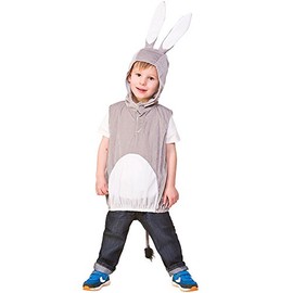 Child/Kids Unisex Donkey Animal Tabard Fancy Dress Costume (One Size 3-5 years)