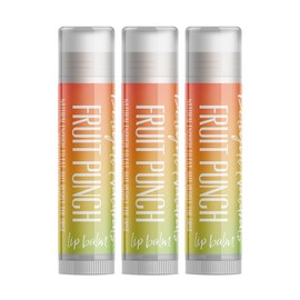 Delight Naturals Fruit Punch Lip Balm - Set of Three