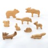 PoppyBabyCo Natural Wooden Forest Animals set of 9