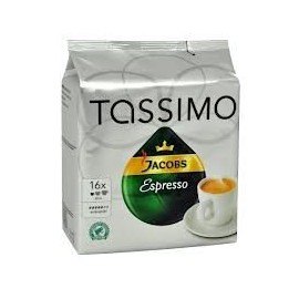 TASSIMO JACOBS "ESPRESSO" x 4 Pack (64 Pods)