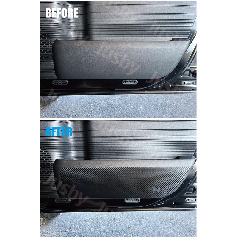 Honda New N-BOX JF5/JF6 Carbon Pattern Kick Guard Film Door