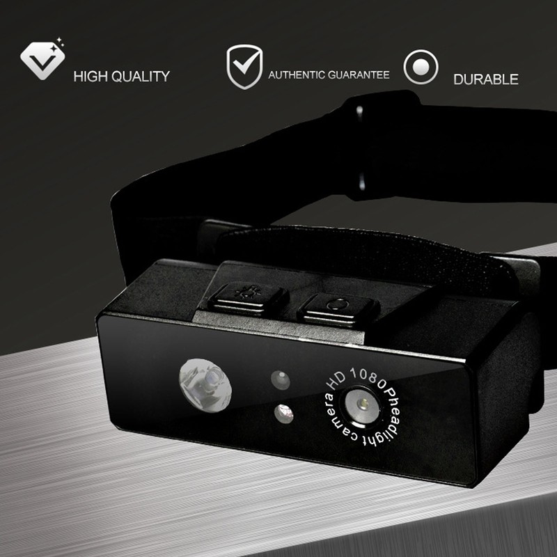 LED Headlamp Camera 2MP 1080P Night Vision IP68 Waterproof Head