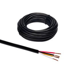 BEIJISTAR 10 m Vehicle Cable 4 x 0.75 mm² Round Cable, 12 V 24 V 4 Core Trailer Cable, 4 Core Electric Cable FLRYY Car for Caravans Lorries RV Trailers