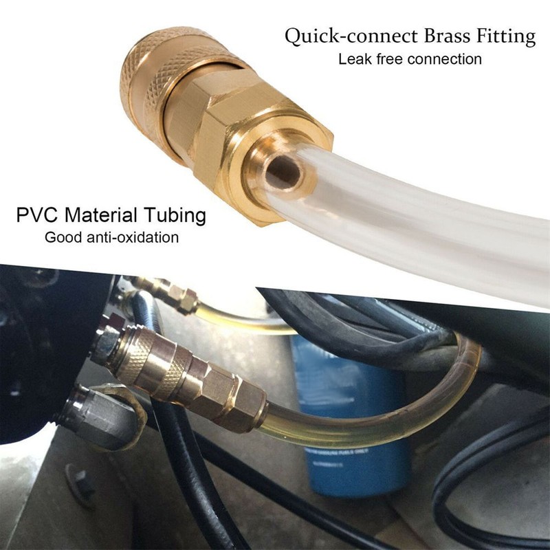 Oil Filler Bleed Tube Kit Bridge Tube PVC Brass for