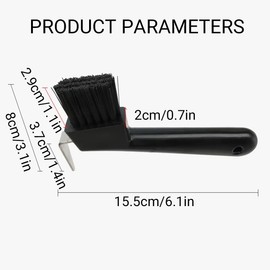 AIMALL Horsegear Supplies - Horseshoe Hook and Brush Set, Horseshoe Cleaning Tools for Equestrian Grooming