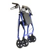 Healthline Trading 4 Wheel Rollator with Handle Brakes and Pouch,