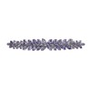 Faship Gorgeous Lavender CZ Crystal floral Hair Barrette Clip