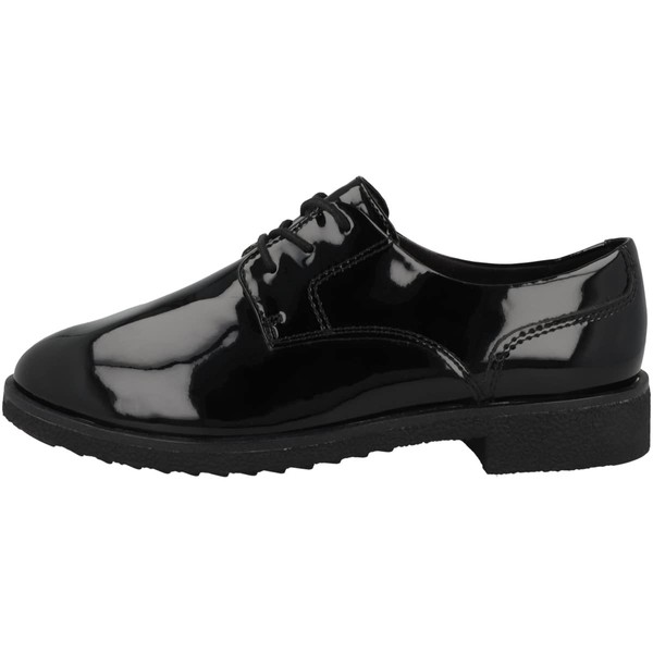 Clarks Women's Ankle Boots Derbys, Black Black Leather Black Leather, 9.5