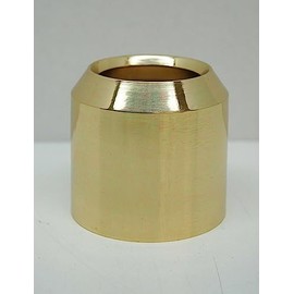 One Solid Brass Smooth Candle Follower for 3" Diameter Paschal Candle (Burner Topper Chaser)