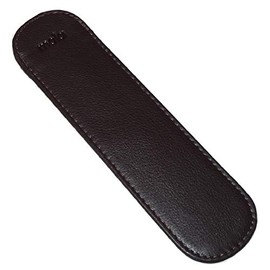 Mala Leather Pen Case Pouch Slip Sleeve Cover Holder E Cig Pencil Pocket (Dark Brown, Smaller 12cm)