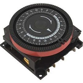 Diehl 24 hr Spa Timer, SPST 240V, 4-Term Orange Panel Mount TA4065