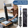 Foldable IV Pole Stand, Portable Telescoping Floor Stand with 4