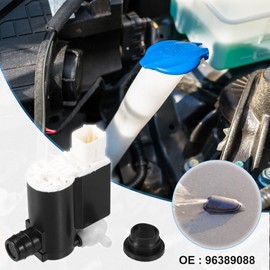 X AUTOHAUX Windshield Washer Motor Pump Fit for Kia Venga - 1 Pcs Black