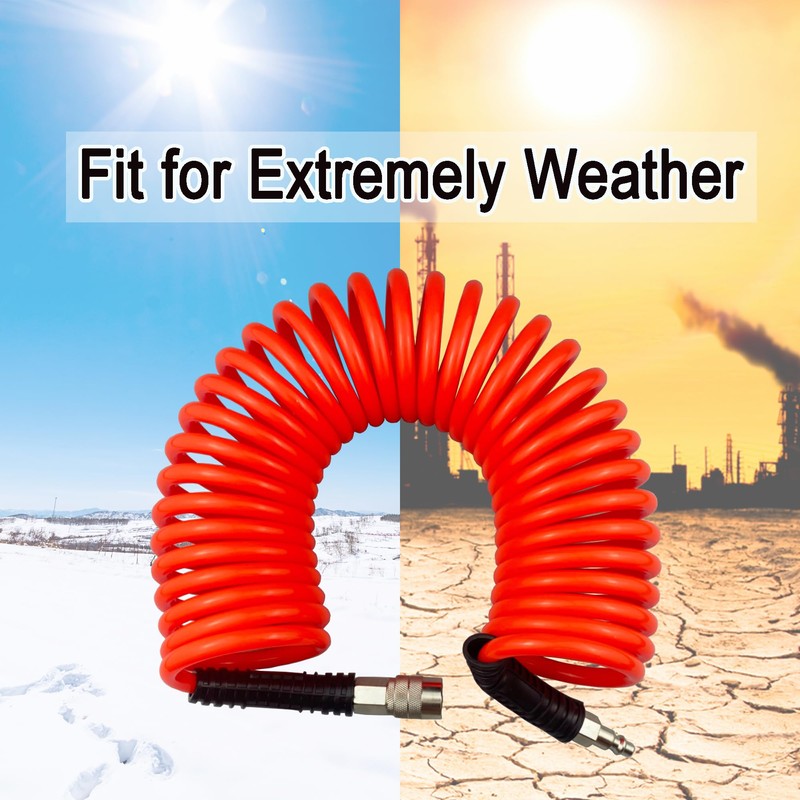 Darnassus Polyurethane Recoil Air Hose, Air Compressor Hose with 1/4"