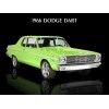 1966 Dodge Dart in Bright Green Metal Sign: 12x16" & Ships Free