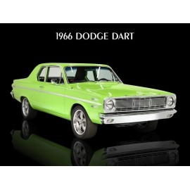 1966 Dodge Dart in Bright Green Metal Sign: 12x16" & Ships Free