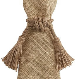 Park Designs Jute Tassels Napkin Ring Set of 4