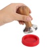 Kitchen Wooden Handle Stainless Steel Base Coffee Powder Press Hammer