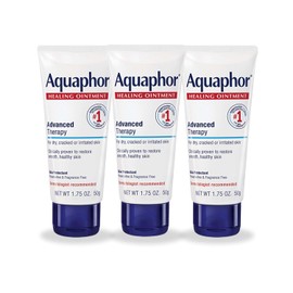 Aquaphor Healing Ointment - Protectant for Cracked Skin - Hands, Heels, Elbows, Lips - 1.75 oz. Tube (Pack of 3)