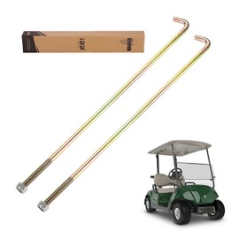 10L0L Golf Cart Zinc Plated Battery Hold Down Rod 12.5" J-Bolt &Nut for Yamaha G29 Drive Electric Models Replace OEM# JW2-H2133-00-00 (2 Packs)