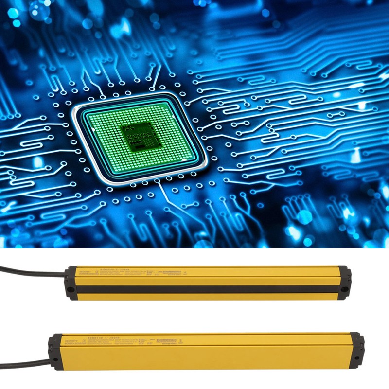 Light Curtain Sensor Switch Safety Light Grating Security Device(6 Beams
