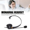 Telephone Headset with Noise Cancelling Microphone Black USB Corded Single