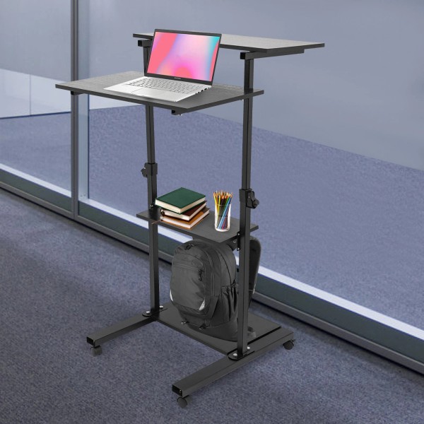 Adjustable Height Stand Up Desk Office Workstation Laptop Computer Table