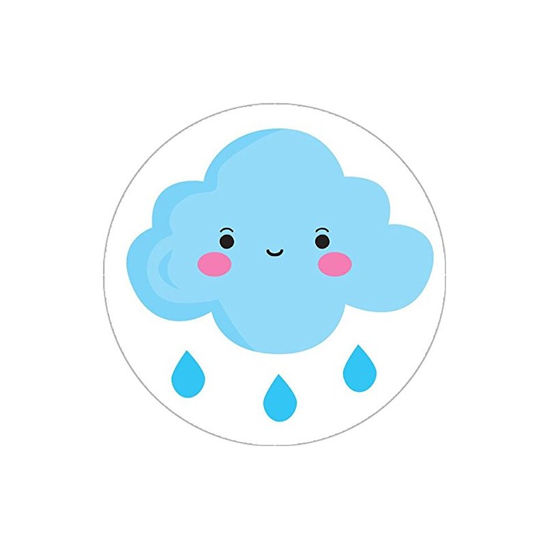 144 Cute Weather 30 mm Reward Stickers for School Teachers,