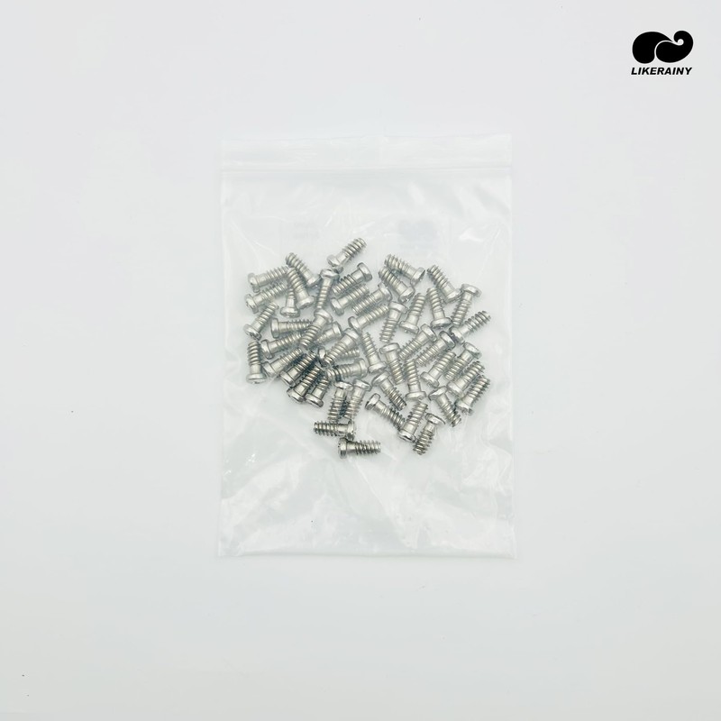 LIKERAINY Steel Euro Screws 6.4 x 14mm Furniture Fixings Bore
