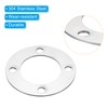 PATIKIL 2" (53mm) ID Duct Connector Flange, Stainless Steel Flat