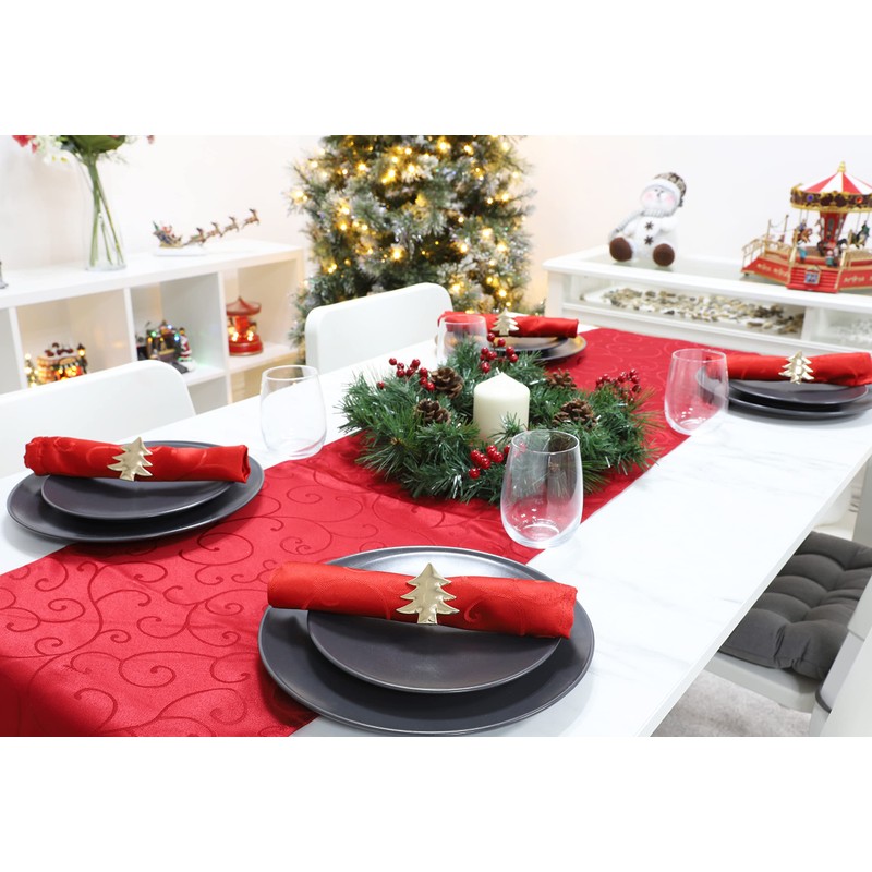 Christmas Concepts® Set of 4 Gold Napkin Rings – Luxury