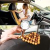 ZONETECH Wood Beaded Seat Cushion 2-Pack Premium Quality Car Massaging
