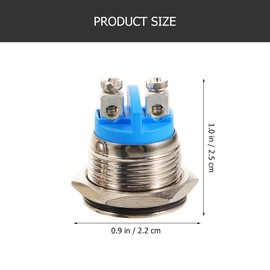 GANAZONO 4pcs Doorbell Button Metal Buttons Wired Doorbell Door Bell Ringer Button Replacement Replaceable Chime Button Lighted Ringer Button Replacement Push Button Replacement Suite Shine