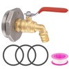 Drum Faucet for 55 Gallon Drum, 2 Inch Brass Barrel