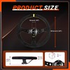 RASTP Universal Racing Steering Wheel Suede Deep Dish 13.58”/345mm 6