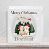 Second Ave Cute Bear Boyfriend Square Christmas Xmas Holiday Festive