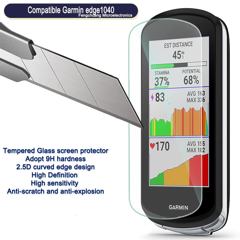 Screen Protector for Garmin Edge 1040/1040 Solar Gps (3+1pack) and