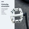 AARON Dirt MTB Plastic Pedals with Sealed Industrial Ball Bearings,