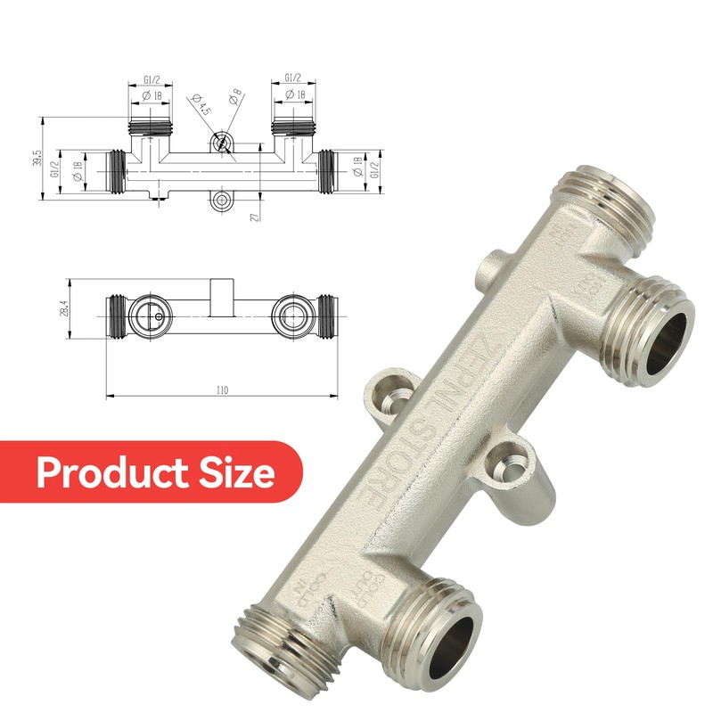 2 Pack Brass Sensor Valve for Hot Water Recirculating Pump,Replace